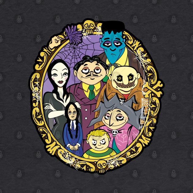 The Animated Addams Family Portrait by RobotGhost